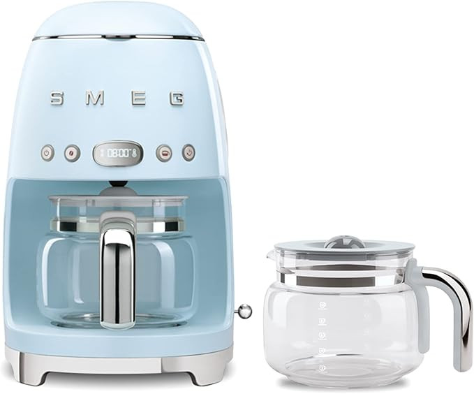 Smeg 50's Retro Drip Coffee Maker with Extra Glass Carafe (Pastel Blue) | Amazon (US)