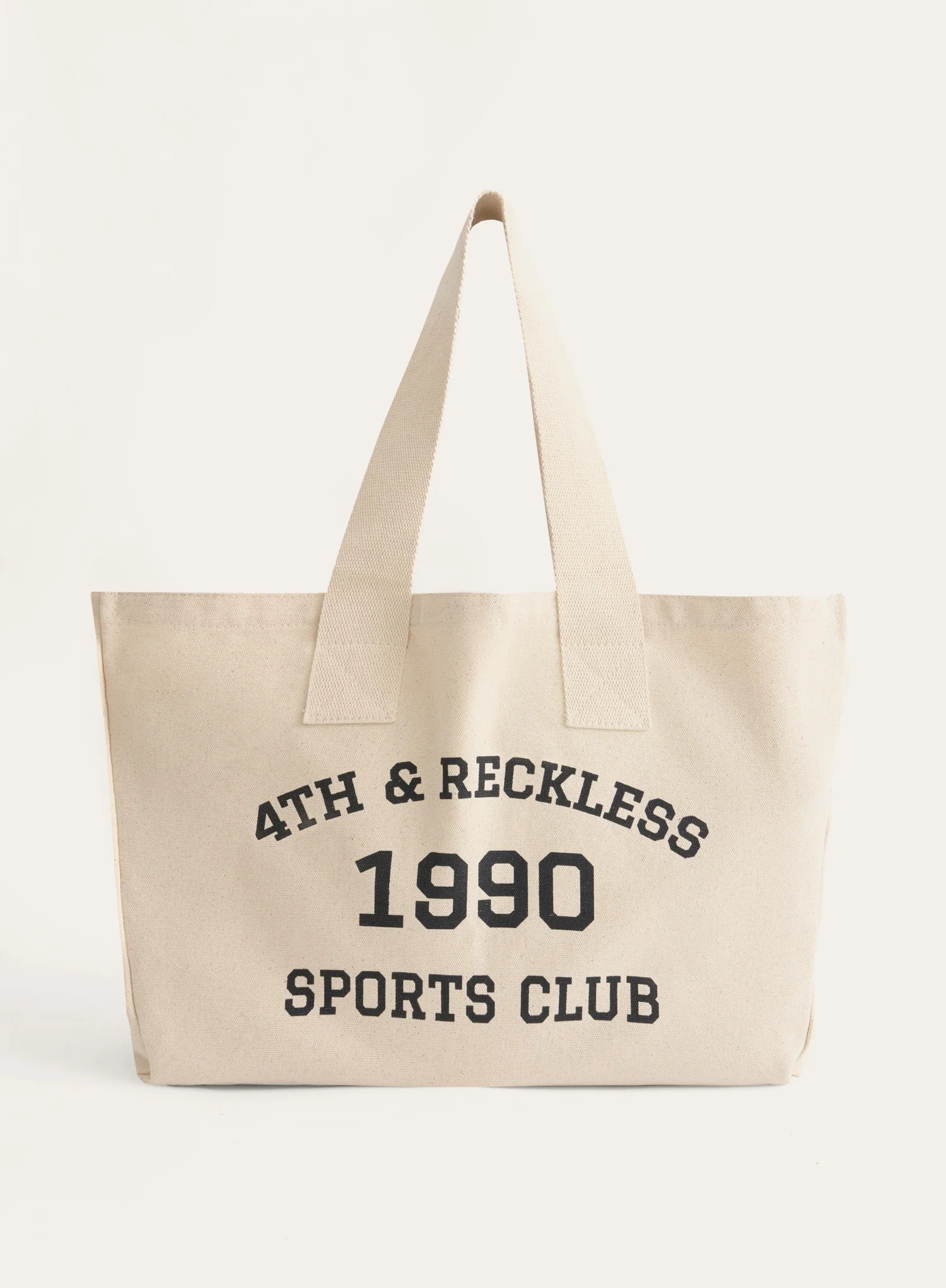Cream Sports Club Tote Bag | 4th & Reckless