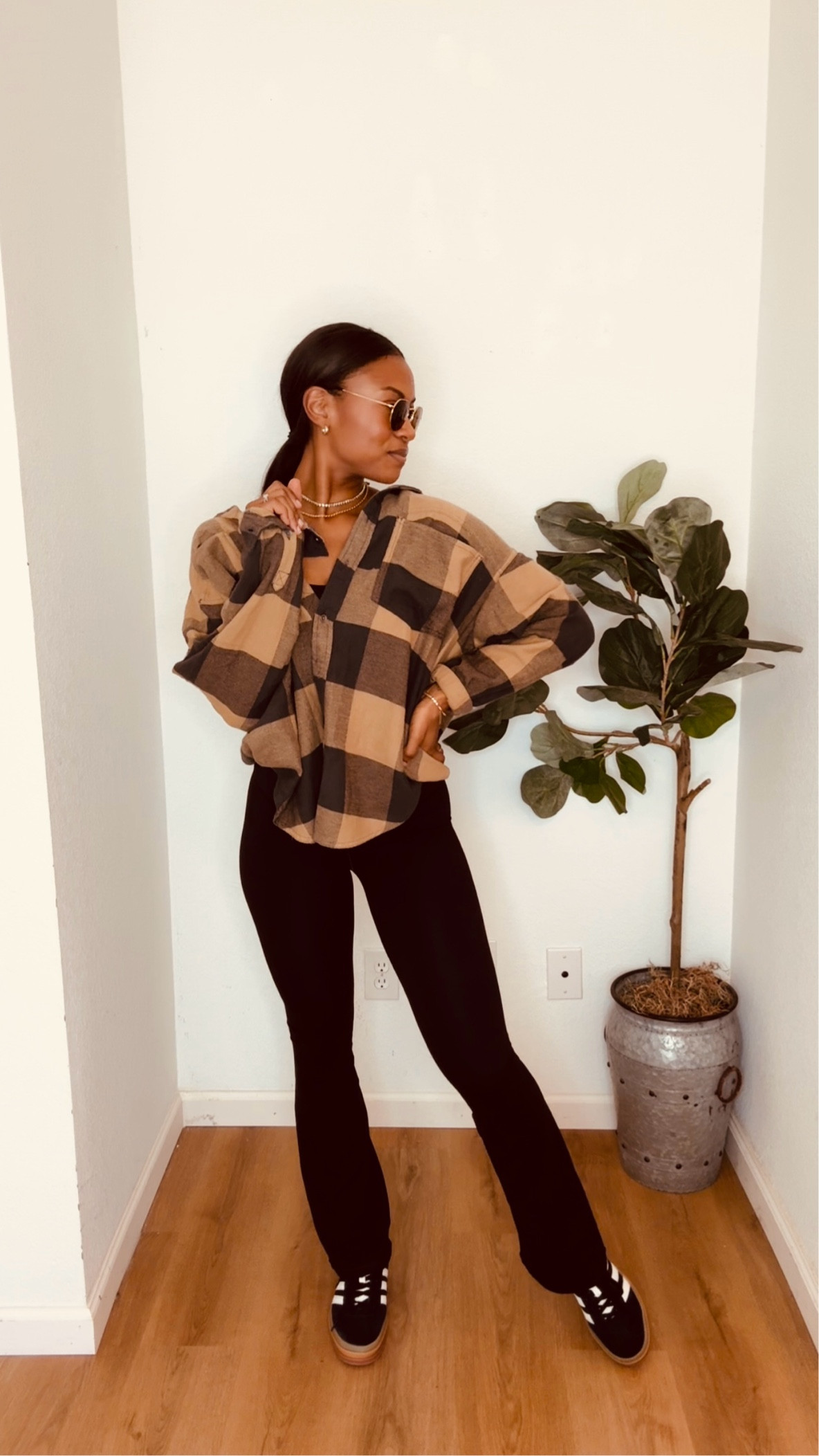 Shirt: small
Flare leggings: medium 
Shoes: fit true to size 8

#LTKStyleTip #LTKShoeCrush #LTKFindsUnder50