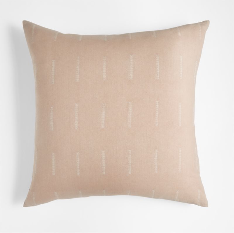 Cozette 23" Dip-Dye Natural Pillow | Crate and Barrel | Crate & Barrel