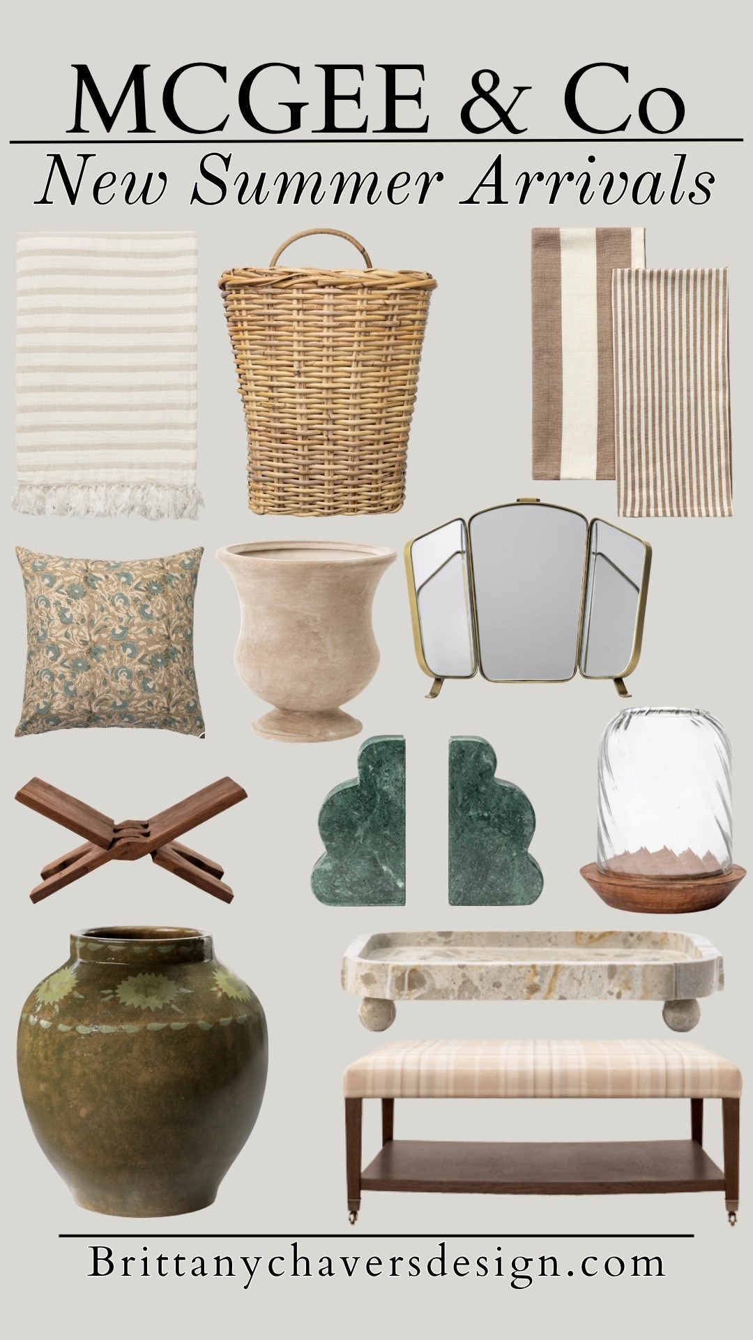 McGee & Co Summer Arrivals are here and they are so pretty! Add one or two to your home for a refresh! 