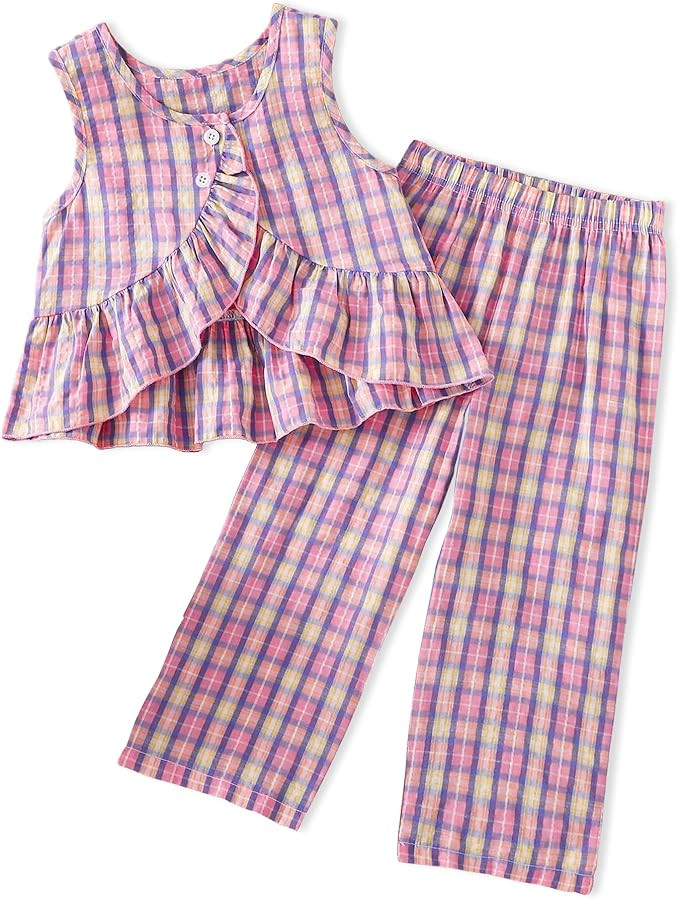 Doresbebe Toddler Girl Clothes Baby Girl Clothing Summer Outfit 2-6 Year Little Matching Sleevele... | Amazon (US)