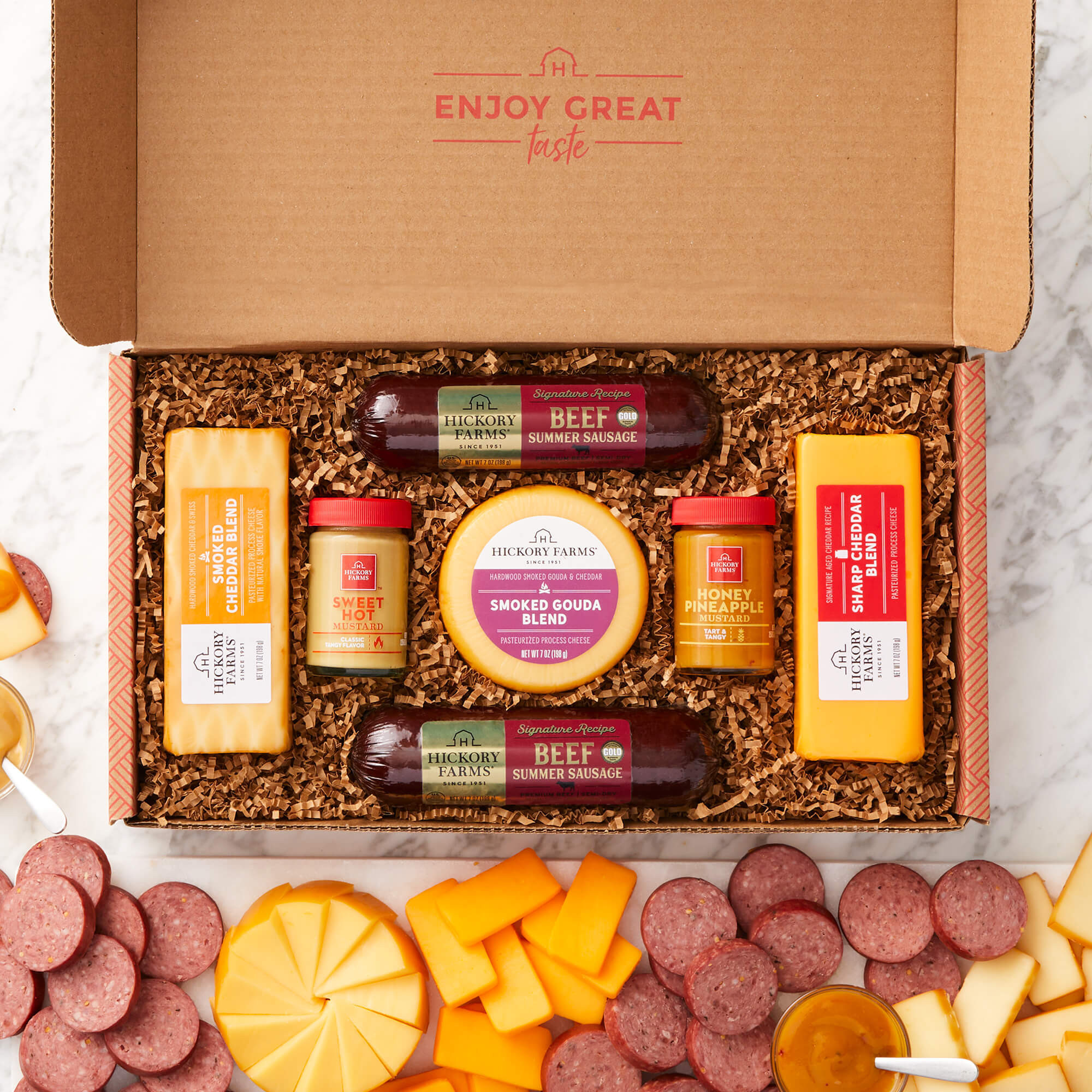 Meat & Cheese Gift Box with Sausage | Hickory Farms | Hickory Farms