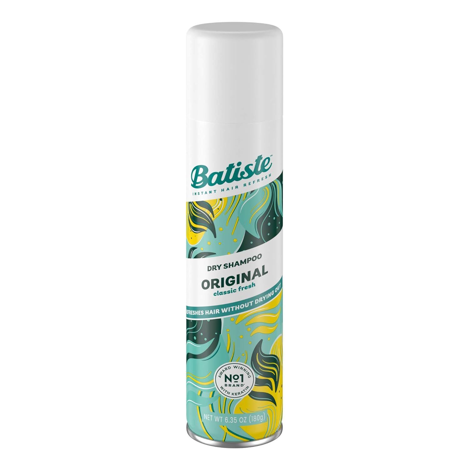 Batiste Dry Shampoo, Original Fragrance, 6.35 oz./10.10 fl oz. (Net wt 180g), Package may vary | Amazon (US)