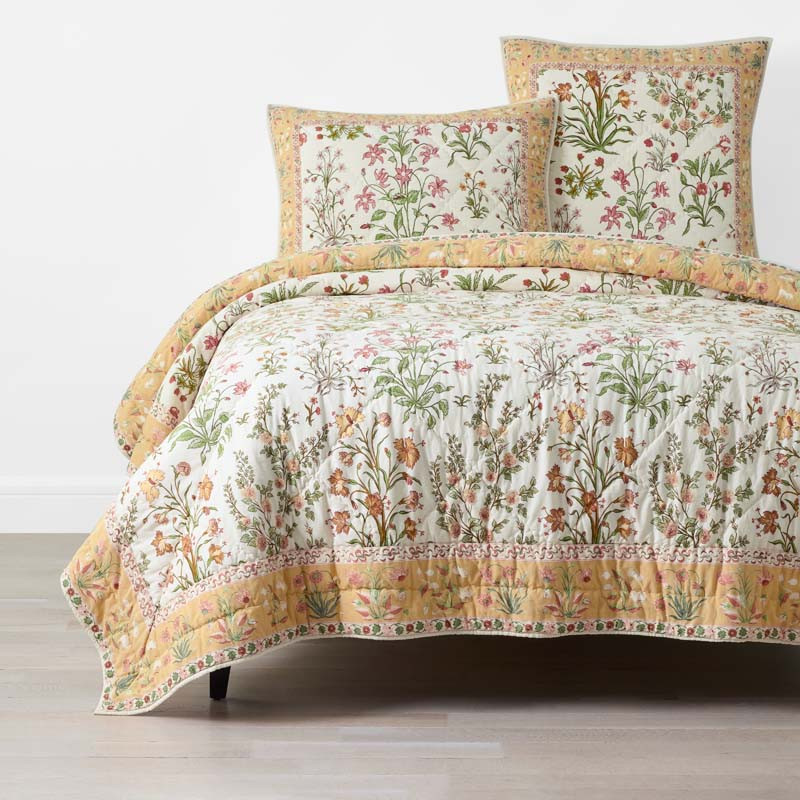 Myesha Quilt - Gold, Full/Queen | The Company Store