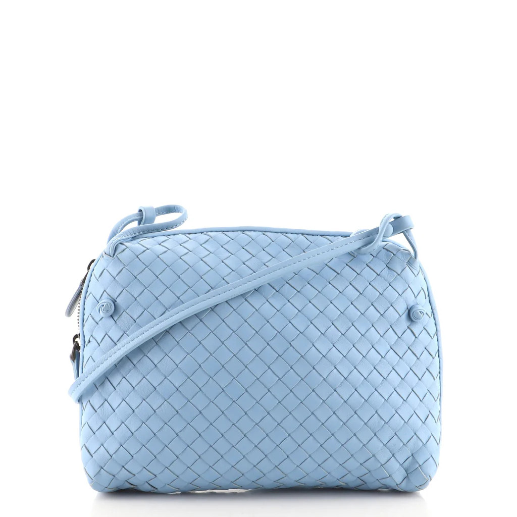 Bottega Veneta Nodini Crossbody Bag Intrecciato Nappa Small Blue 129743290 | Rebag