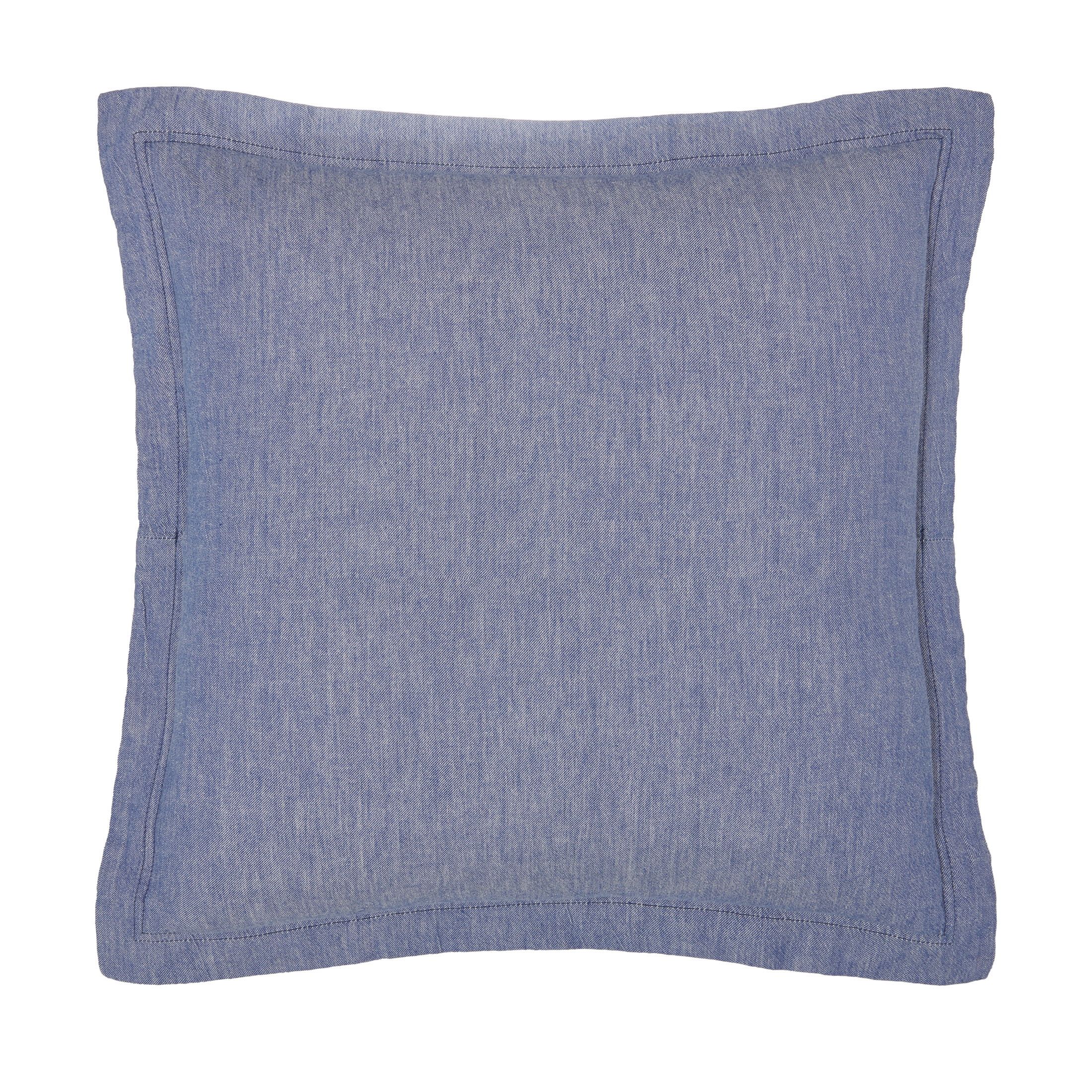 Gap Home Washed Denim Decorative Square Throw Pillow Dark Blue 18" x 18" - Walmart.com | Walmart (US)