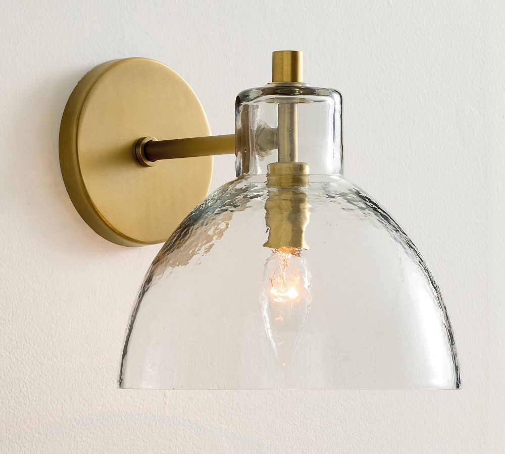 Bridget Petite Recycled Glass Sconce | Pottery Barn (US)