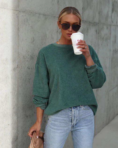 Danville Brushed Knit Tunic - Pine | VICI