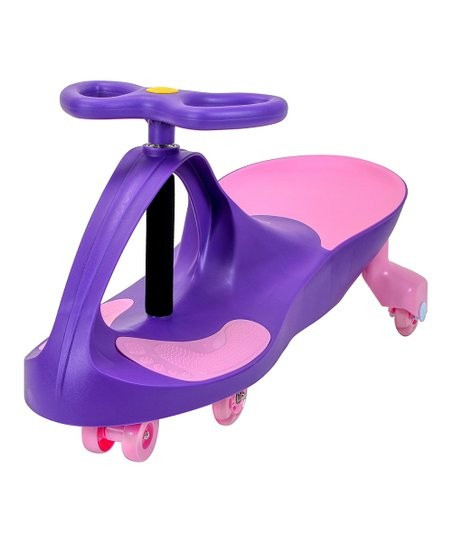 Joybay Purple Premium LED-Wheel Swing Car Ride-On | Zulily