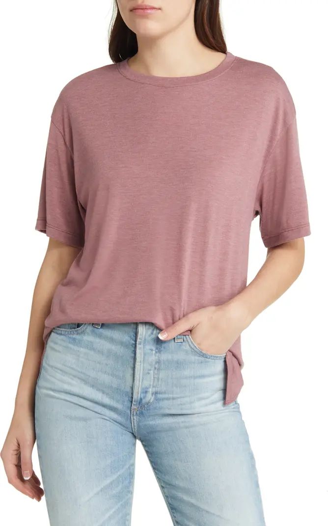Oversize Split Hem T-Shirt | Nordstrom