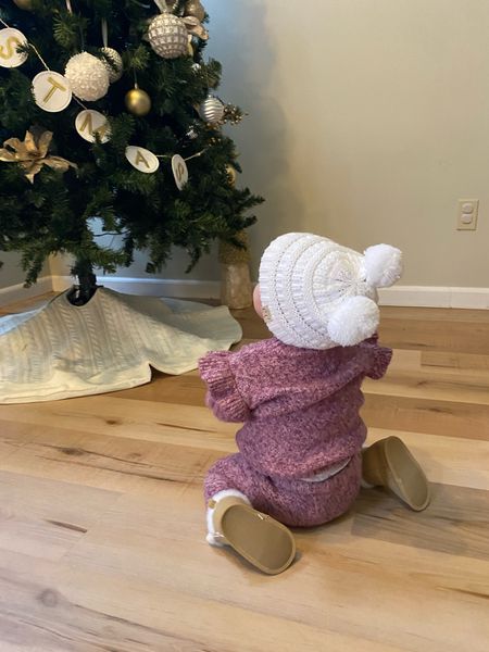 Obsessed with this ruffle-trim cocoon sweater and pants set for my baby girl from old navy! So cute, warm, and a great fit!
Also the CC Beanie with the Pom poms on top is her go to hat this winter along with these Velcro tan booties!

Cozy outfit for baby, old navy, old navy baby, 1 year old clothes, 1 year old fashion, winter clothes for baby, Walmart, Walmart baby 

#LTKSeasonal #LTKkids #LTKGiftGuide