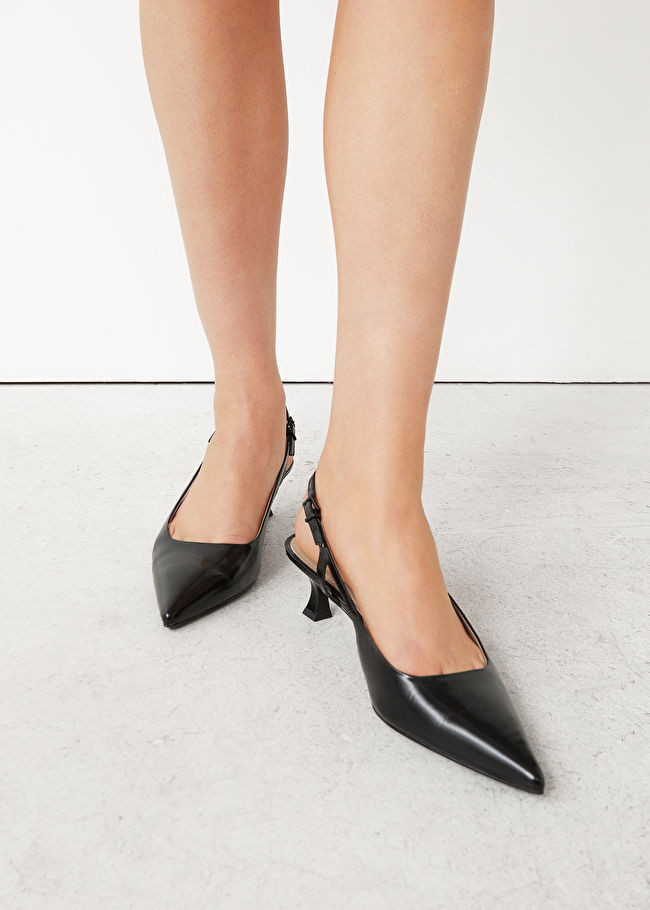 Pointed Slingback Kitten Heel Mules | & Other Stories (EU + UK)