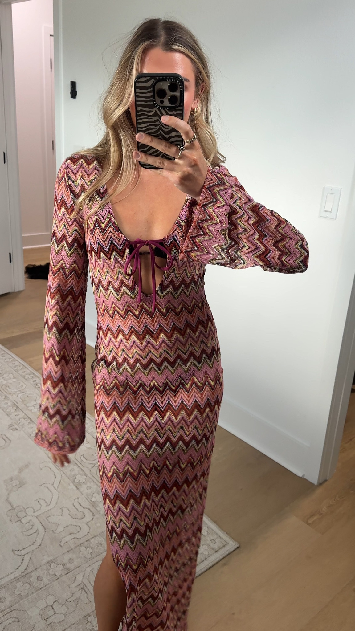 @12th Tribe size xs Get ready to be flirting in a foreign language. The newest addition to the Palermo Maxi Dress collection, we’re dreaming in Pink. Made from an open knit material in pink chevron pattern, this Palermo Maxi Dress has a plunge neckline and flirty keyhole detail made for chasing sunsets and sipping rose.

#LTKootd #LTKSwim #LTKSeasonal