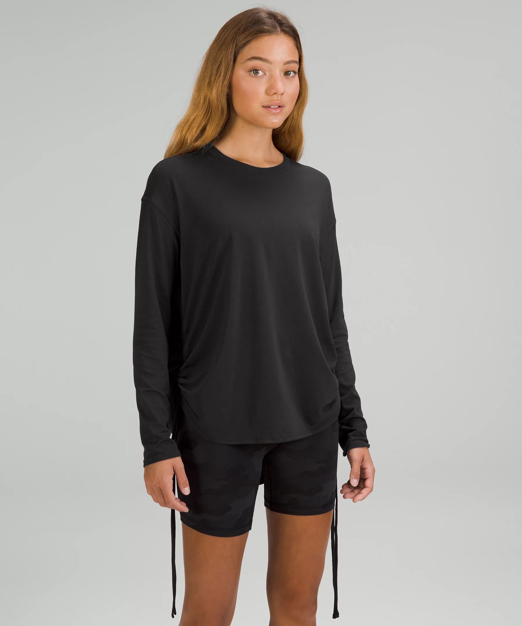 Pima Cotton Side-Cinch Long Sleeve Shirt | Lululemon (US)
