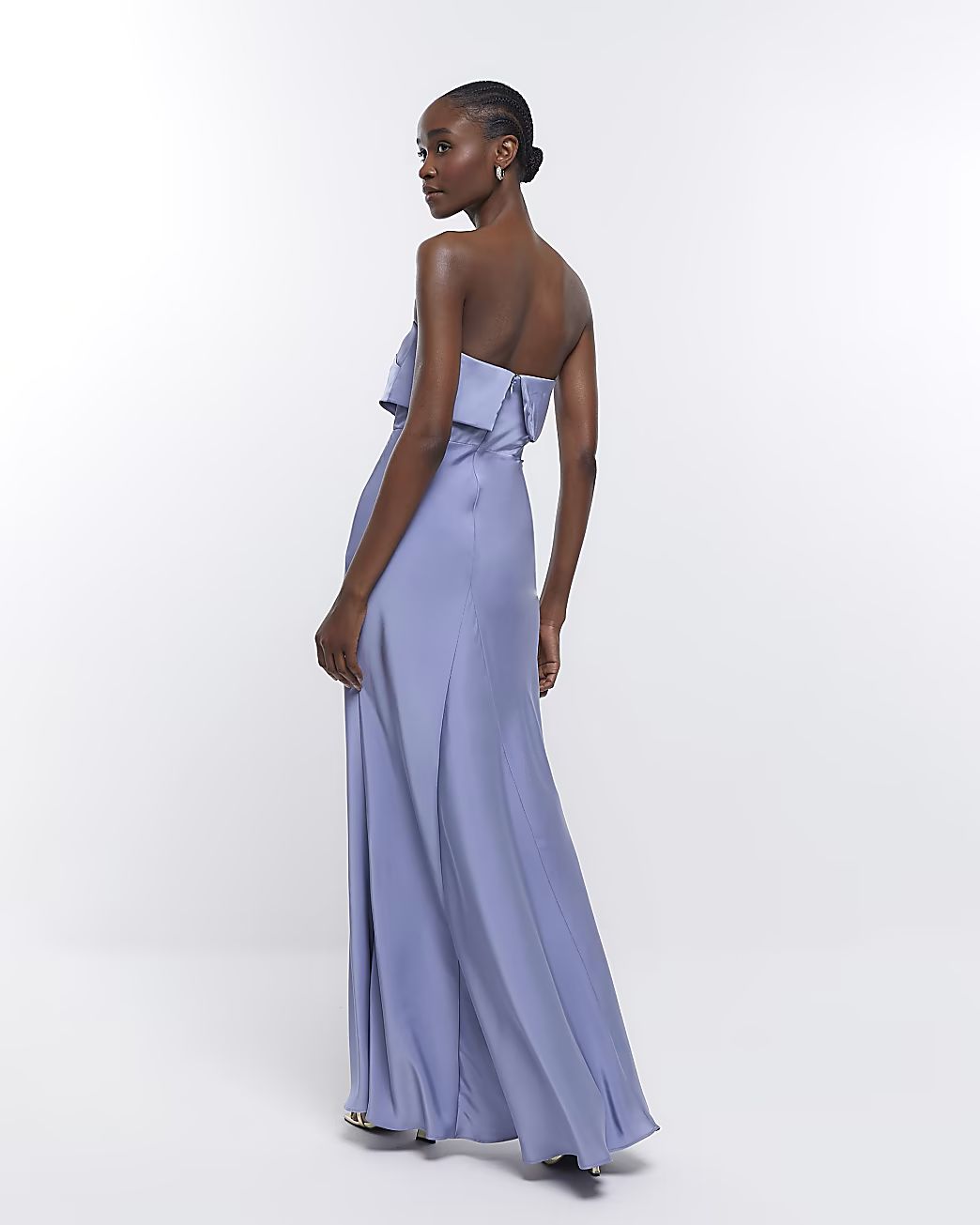 Blue Bridesmaid Bandeau Maxi Dress | River Island (UK & IE)