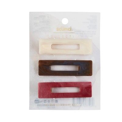 scunci Collection Multi Clips - 3pk | Target