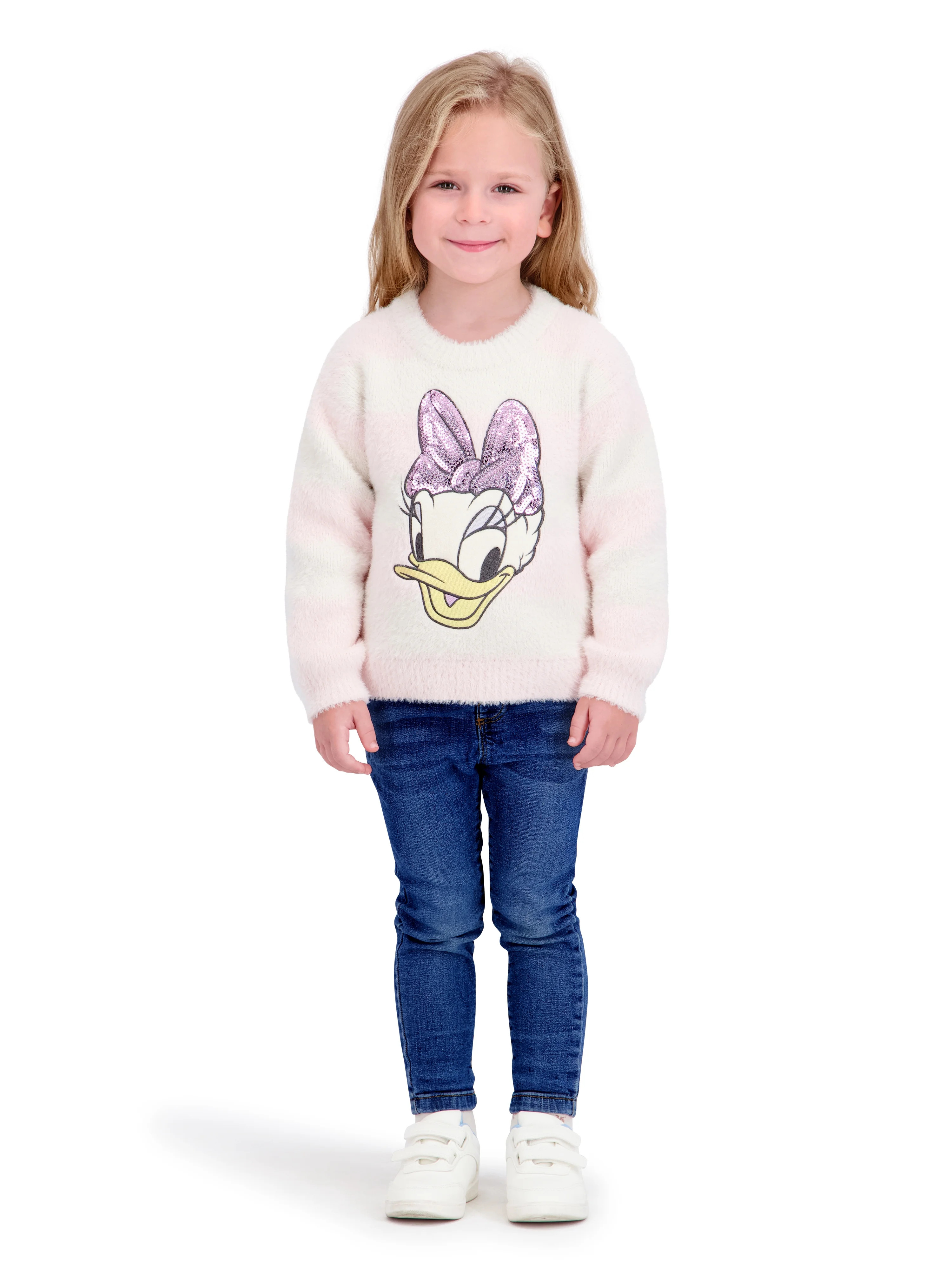 Daisy Toddler Girls Lurex Mohair Sweater, Sizes 12 Months - 5T | Walmart (US)