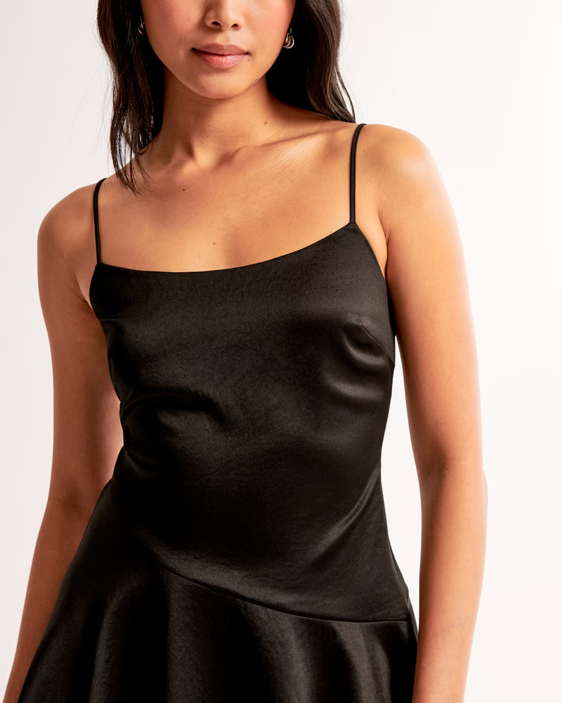 Women's Asymmetrical Hem Mini Dress | Women's Dresses & Jumpsuits | Abercrombie.com | Abercrombie & Fitch (US)