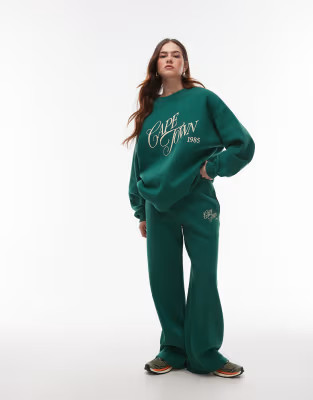 Topshop graphic cape town co-rd in dark green | ASOS (Global)