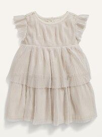 Flutter-Sleeve Tiered Tulle Dress for Baby | Old Navy (US)