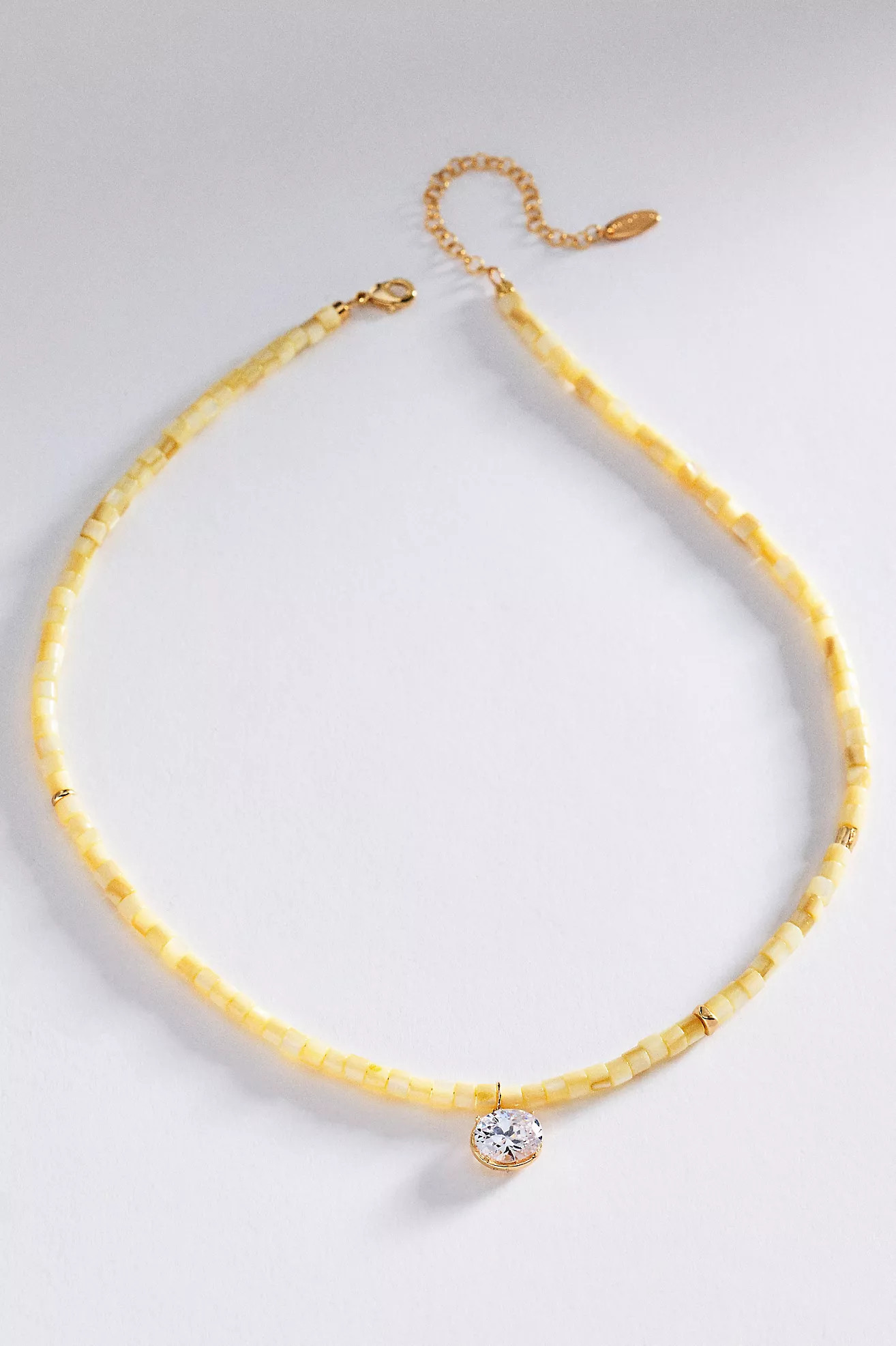 Beaded Shell Pendant Necklace | Anthropologie (US)
