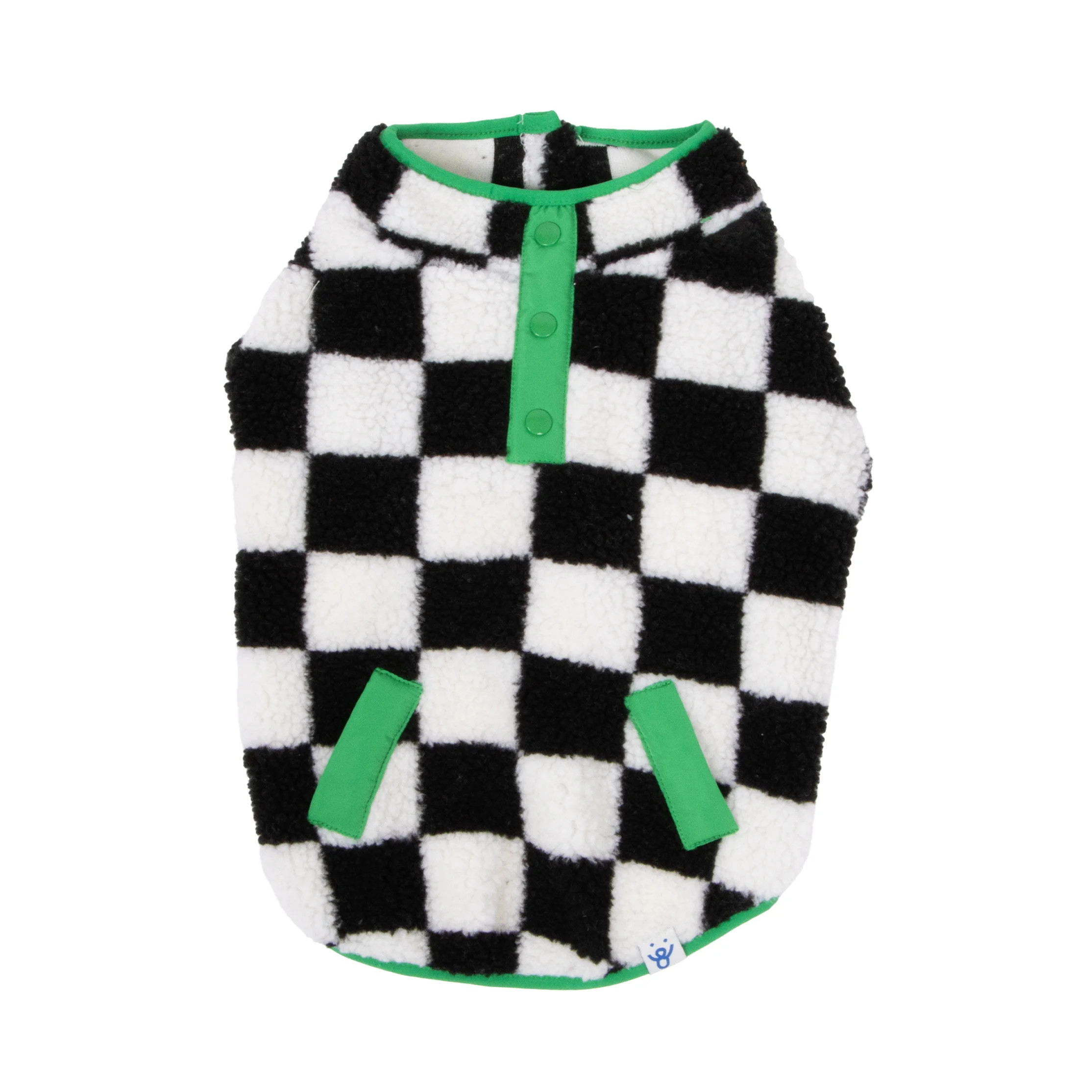 Oodles Multicolored Sherpa Bubble Hem Fall Dog Jacket, Medium - Walmart.com | Walmart (US)