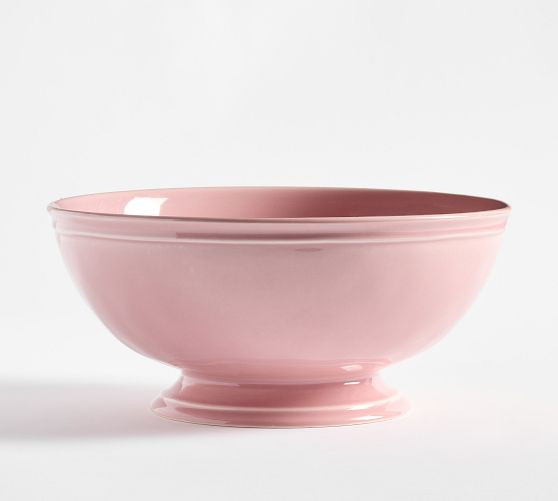 Cambria Handcrafted Stoneware Large Footed Serving Bowl | Pottery Barn (US)