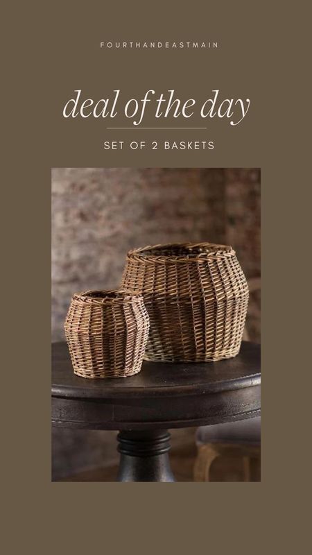 amazing deal on these set of 2 baskets  

amazon home, amazon finds, walmart finds, walmart home, affordable home, amber interiors, studio mcgee, home roundup 

#LTKhome