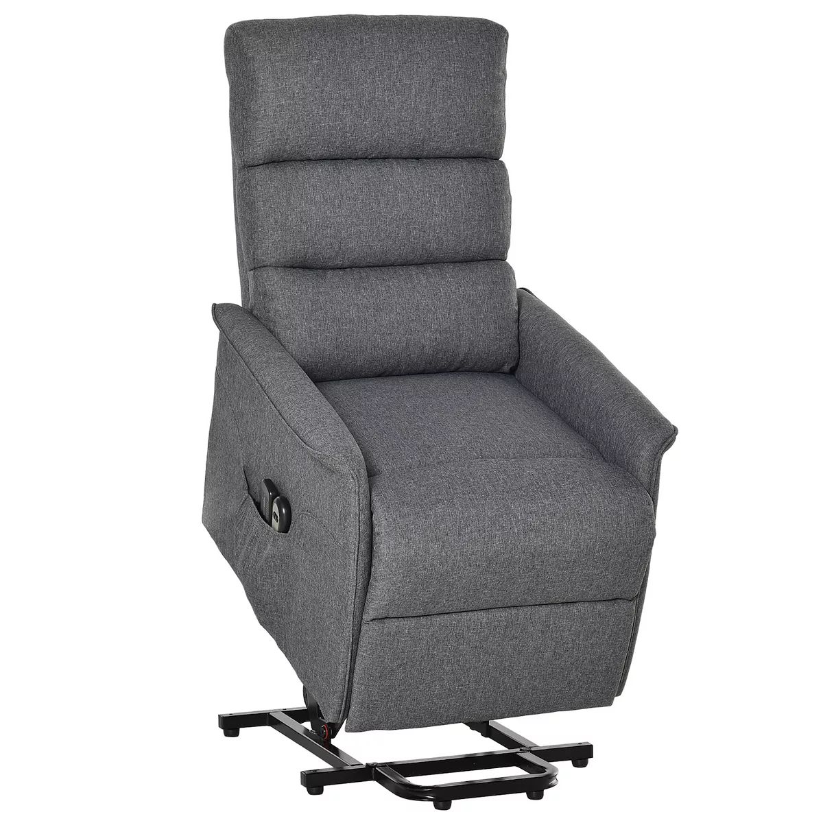 HOMCOM Electric Lift Recliner Massage Chair Vibration Living Room Office Furniture Grey | Kohl's