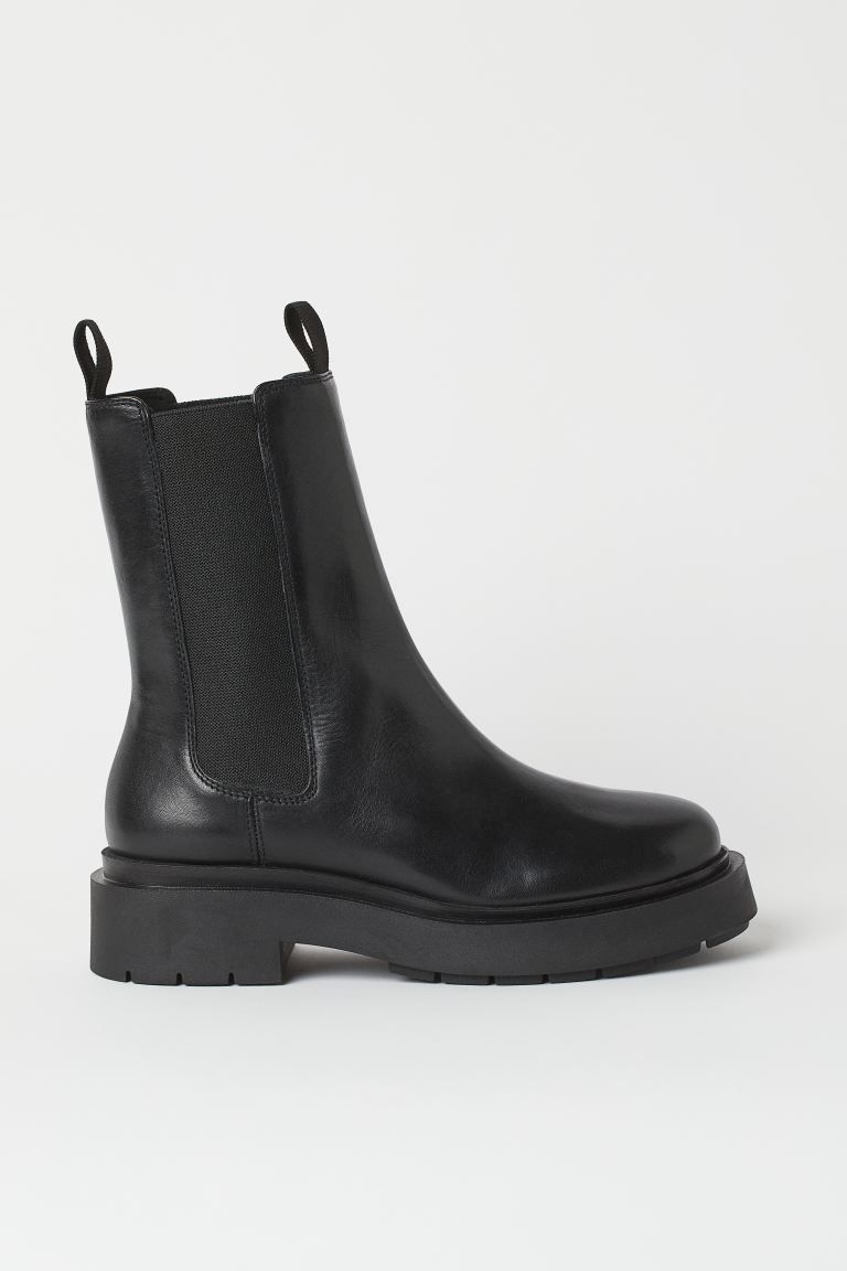 Chunky Leather Boots | H&M (US + CA)