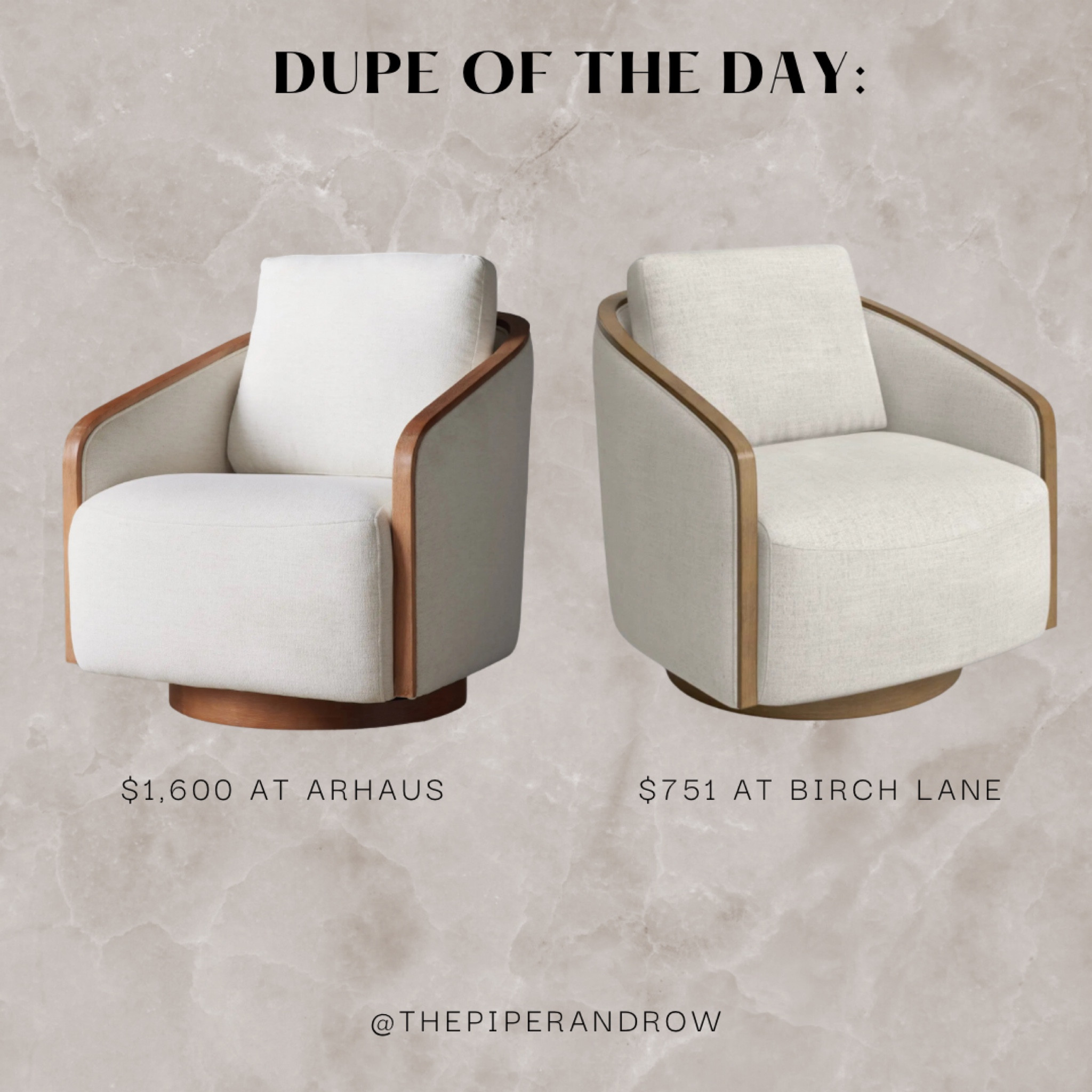 Dupe of the day! Both gorgeous …are you saving or are you splurging? 

#LTKhome #LTKsalealert