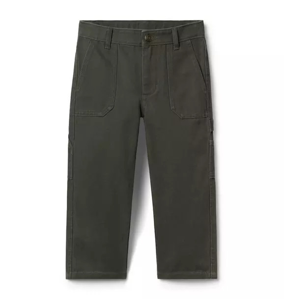 Janie and Jack | The Carpenter Pant - Green / 6 | Janie and Jack