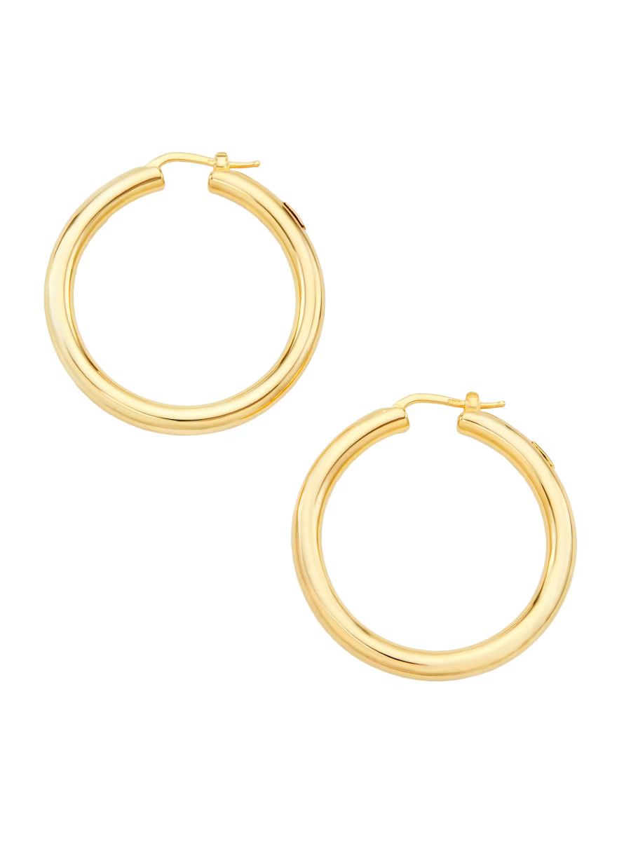 14K Yellow Gold Hoop Earrings | Saks Fifth Avenue