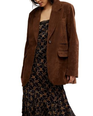 Free People Paper Cut Faux Suede Blazer  | Bloomingdale's NEW & NOW Women's New Arrivals | Bloomingdale's (US)