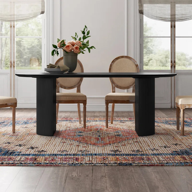 Anirudha 79" Oval Dining Table | Wayfair North America