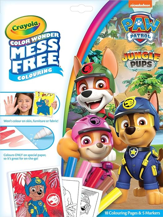 CRAYOLA Color Wonder - Paw Patrol Mess-Free Colouring Book (Includes 18 Colouring Pages and 5 Mag... | Amazon (UK)