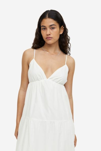 Stufenkleid aus Baumwolle | H&M (DE, AT, CH, NL, FI)