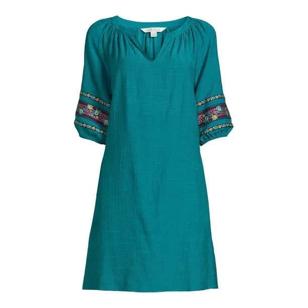 The Pioneer Woman Split Neck Dress, Women’s | Walmart (US)