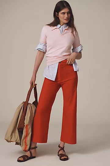 The Colette Cropped Wide-Leg Pants | Anthropologie (US)