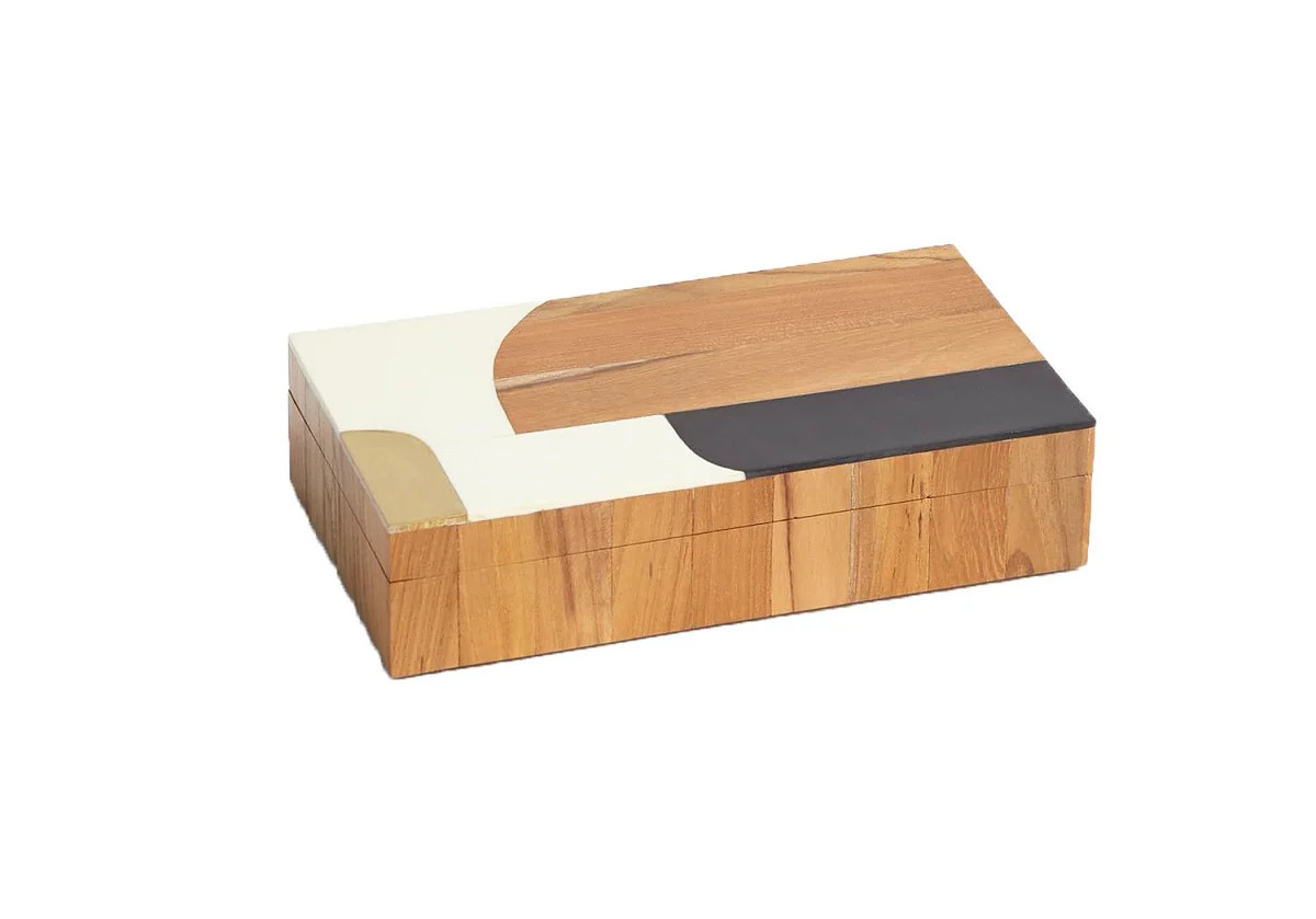 WOODEN INLAID BOX | Alice Lane Home Collection