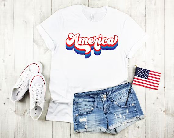 Distressed America Shirtfreedom Shirtfourth of July | Etsy | Etsy (US)