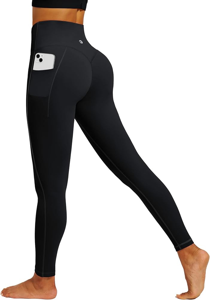 IUGA Womens Hidden Scrunch Butt Lifting Leggings Compression Gym Leggings with Pockets Booty Work... | Amazon (US)