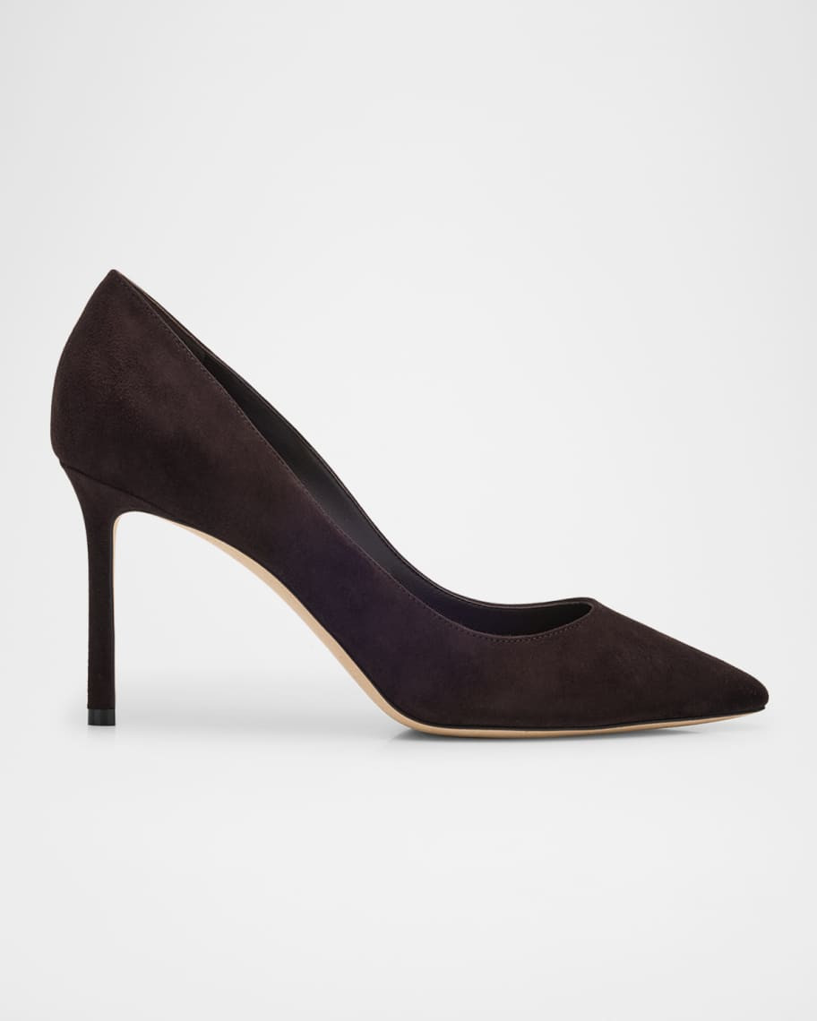 Jimmy Choo Romy 85 Suede Pumps | Neiman Marcus