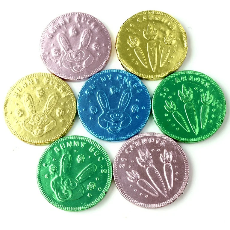 Frankford Bunny Bucks Easter Milk Chocolate Foil Coins in Mesh Bag 1.27oz | Walmart (US)