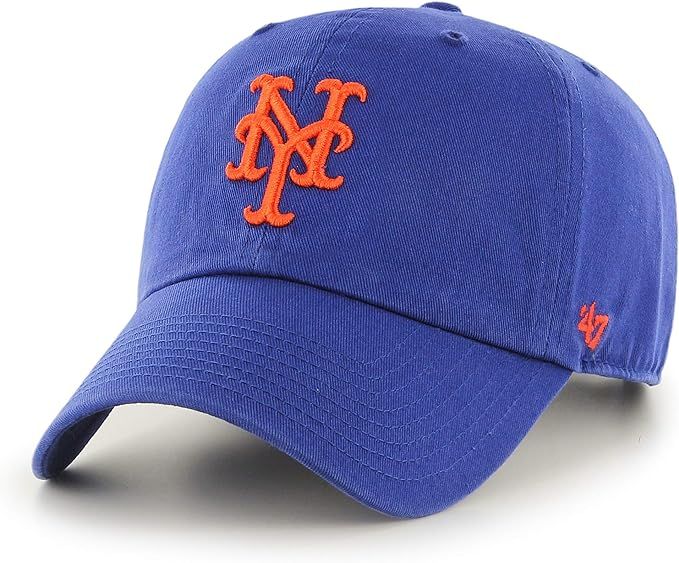 MLB New York Mets '47 Clean Up Adjustable Hat, Royal, One Size | Amazon (US)