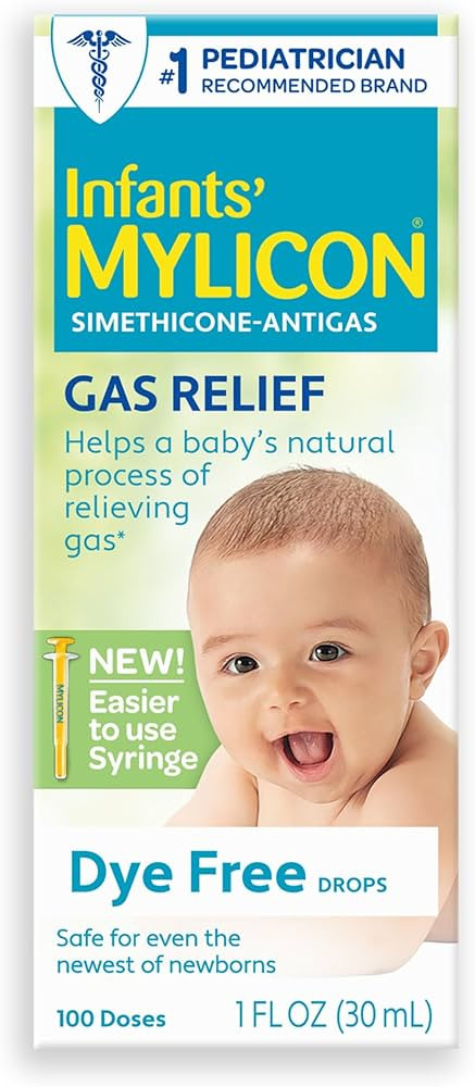 MYLICON Infants Gas Relief Drops for Infants and Babies, Dye Free Formula, 1 Fluid Ounce | Amazon (US)