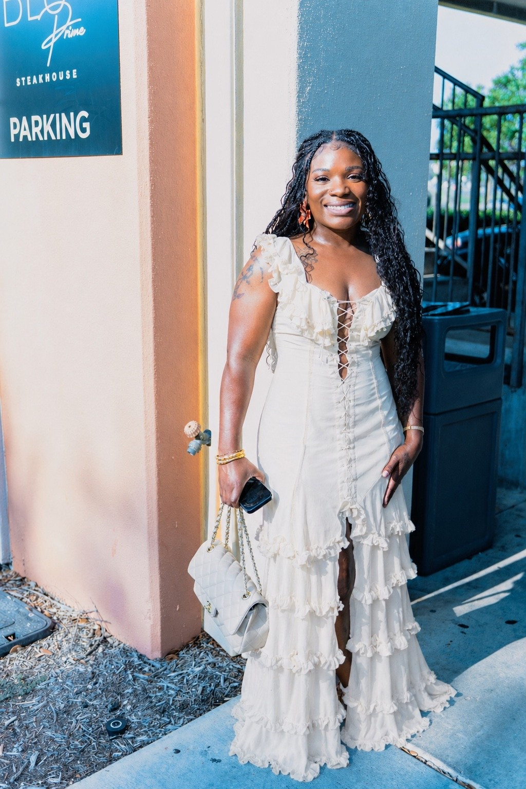Cream ruffles, lace-up details, and main character energy 🤍 This dress is perfect for vacation dinners, birthday photos, bridal events, brunch, or any moment where you want to walk in and make the outfit speak first. I love how the tiered ruffle detail gives it that soft romantic look while still feeling bold and statement-worthy.

Shop this dress in my LTK 🤍

#LTKStyleTip #LTKFashion #LTKFinds #LTKWedding #LTKTravel #VacationDress #WhiteDress #CreamDress #RuffleDress #MaxiDress #StatementDress #BrunchOutfit #BirthdayDress #ResortWear #VacationOutfit #DateNightDress #BridalShowerDress #SpringDress #SummerDress #PLTDress