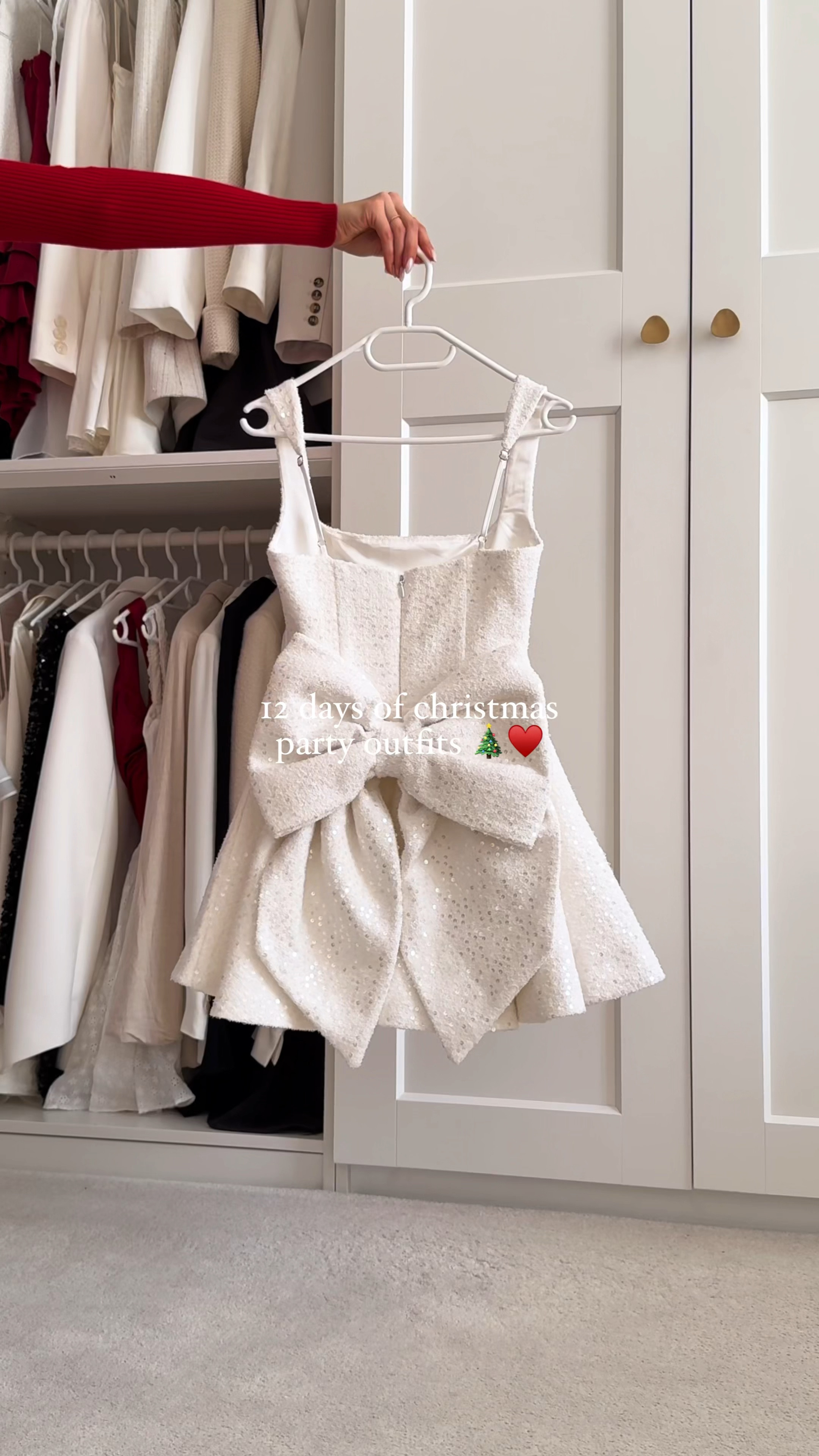 12 days of christmas party outfits - DAY 11 🎀 the cutest white dress for christmas 🥹🤍 obsessed with the detachable bow! 🫶🏼

christmas dress, party dress, festive wear, sequin dress, outfit inspo, holiday fashion, babyboo, bow dress, mini dress, party season, elegant style, grwm, holiday ootd, date outfit, birthday dress, viral dress, bridal dress, girly style

#LTKWedding #LTKHoliday #LTKParties