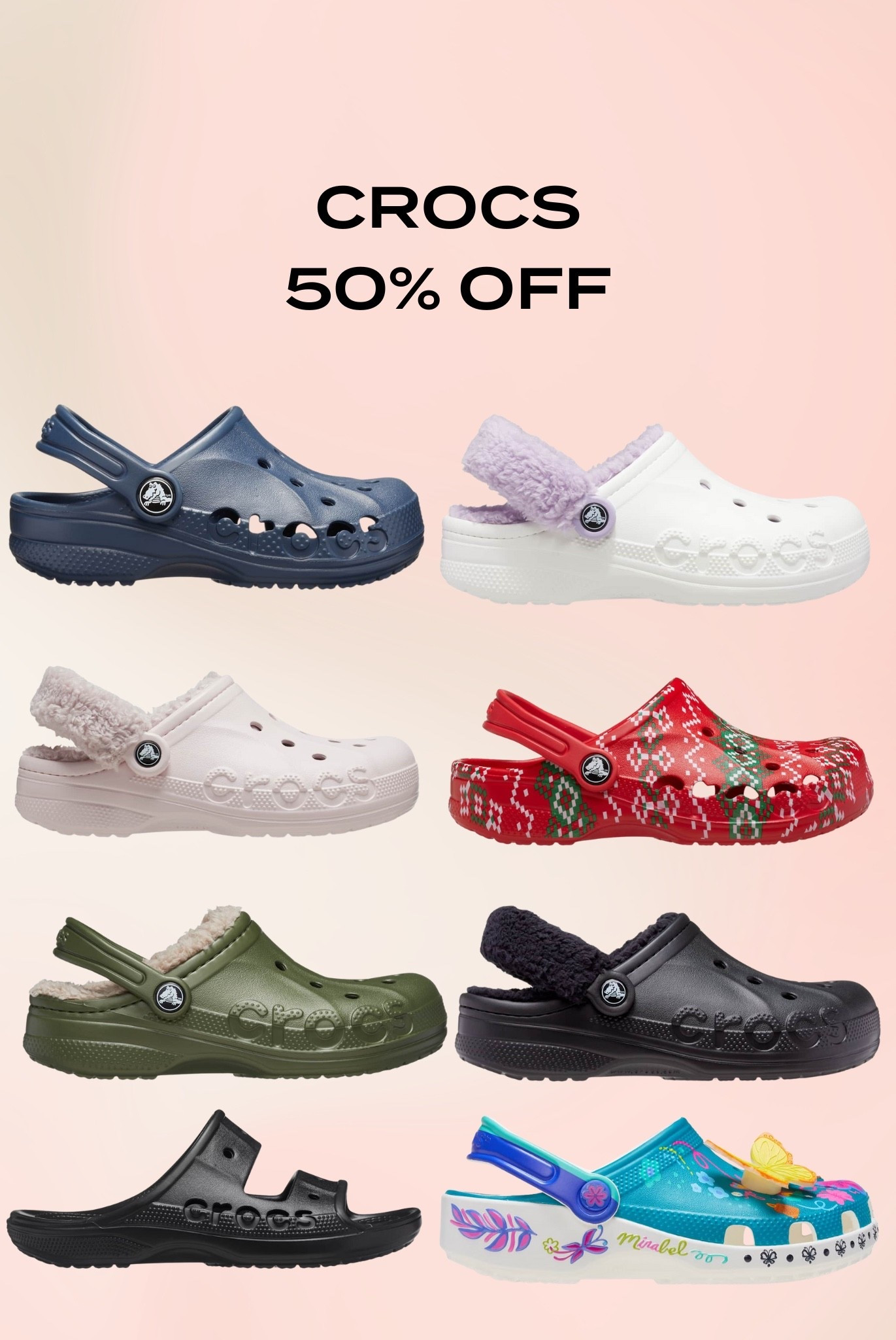Half off crocs!

#LTKCyberWeek #LTKSaleAlert #LTKGiftGuide